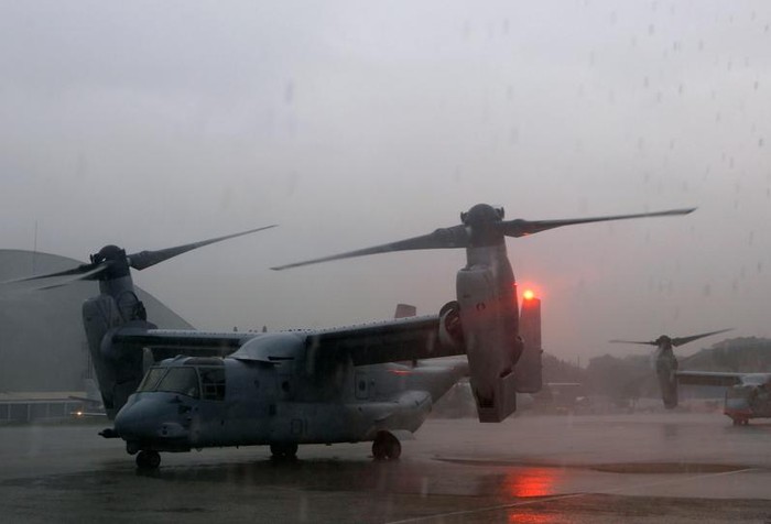 Máy bay vận tải Osprey Mỹ tham gia cứu hộ ở Philippines